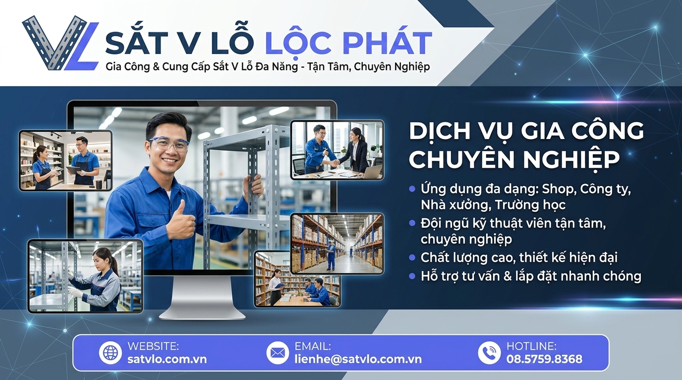 Mua sắt v lỗ giá rẻ Tân Nghiệp Phát – Chất lượng, bền đẹp