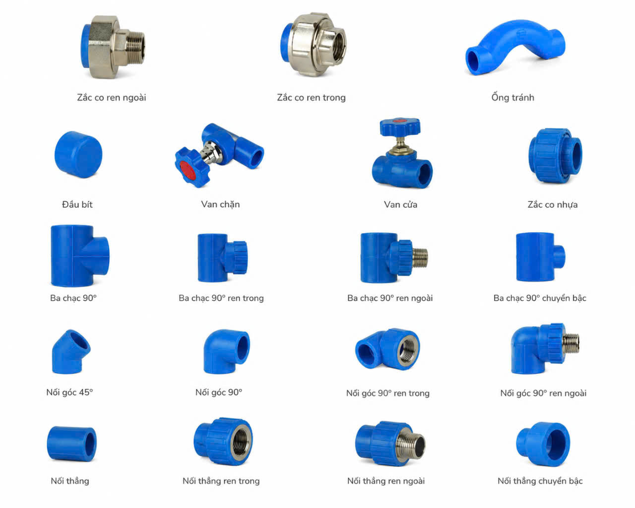 Phụ kiện ppr UV tiền phong